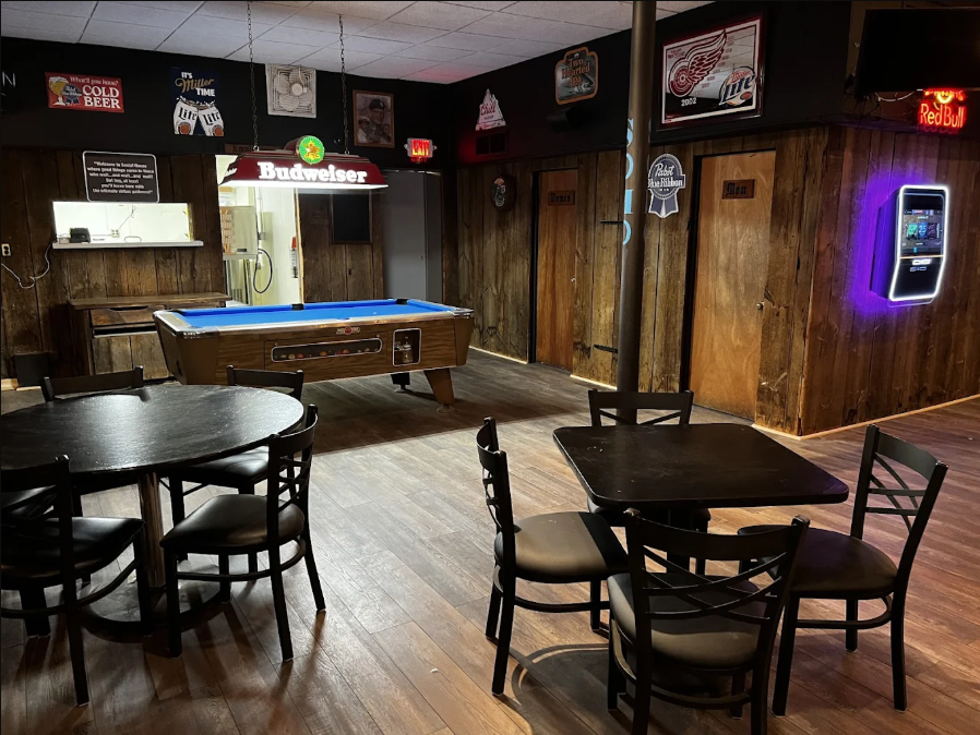 Pool table at Saranac